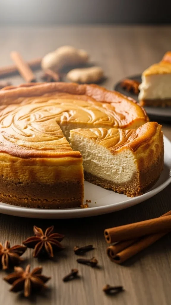 Spiced Gingerbread Cheesecake