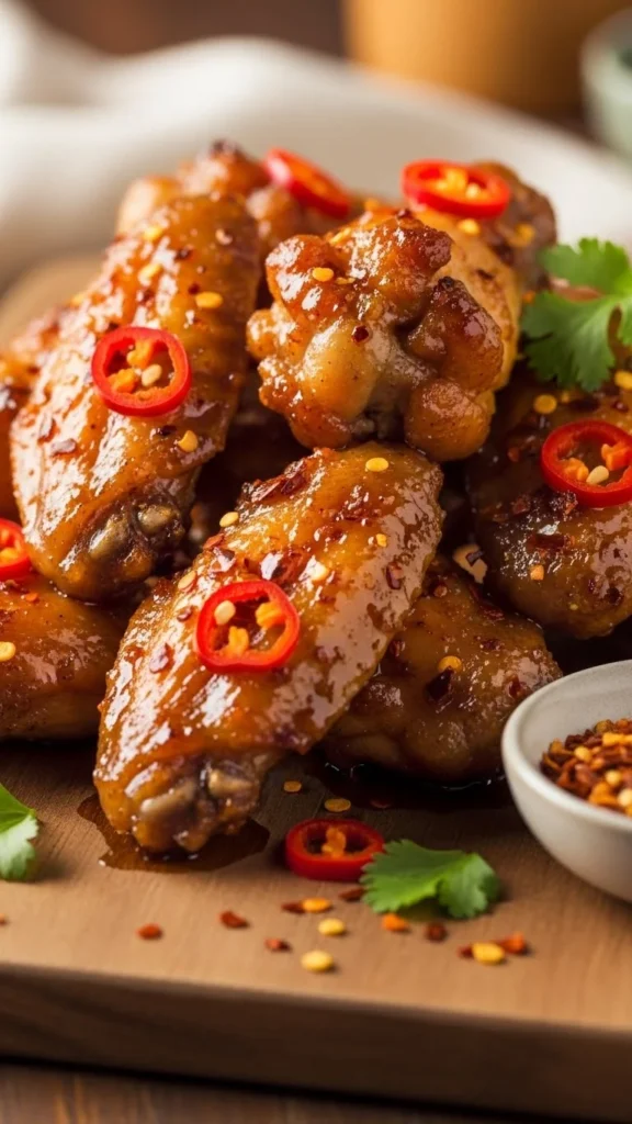 Spicy Honey Glazed Chicken Wings
