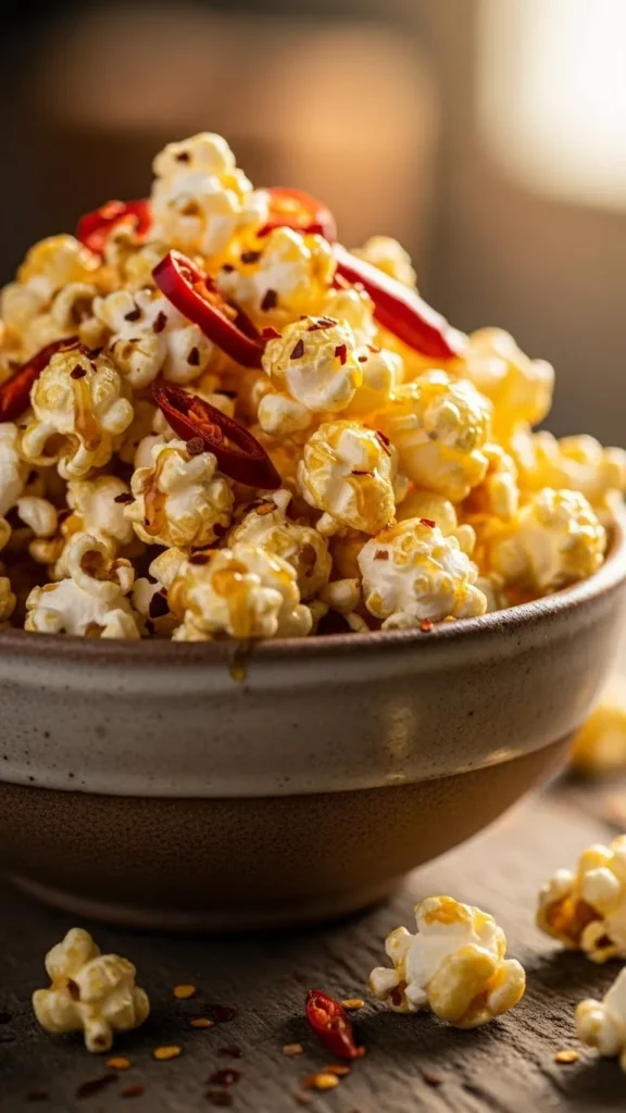 Spicy Honey-Glazed Popcorn