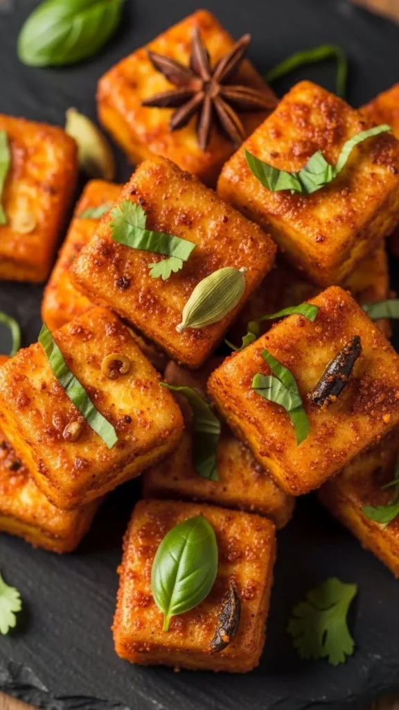 Spicy Paneer Cubes