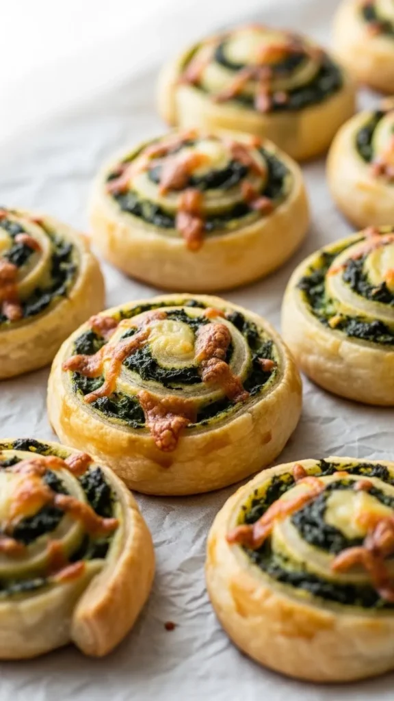 Spinach Cheese Pinwheels