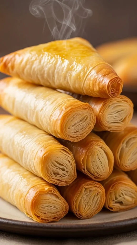 Spinach Feta Phyllo Triangles