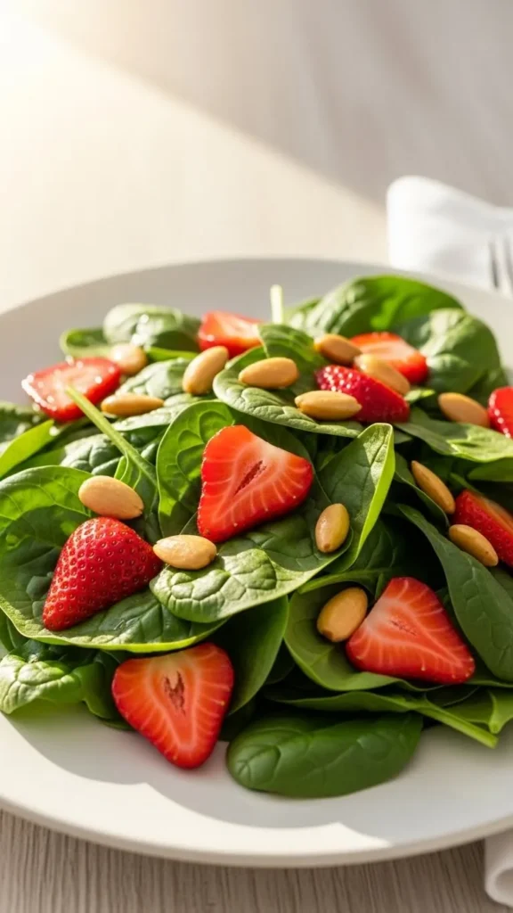 Spinach Strawberry Holiday Salad