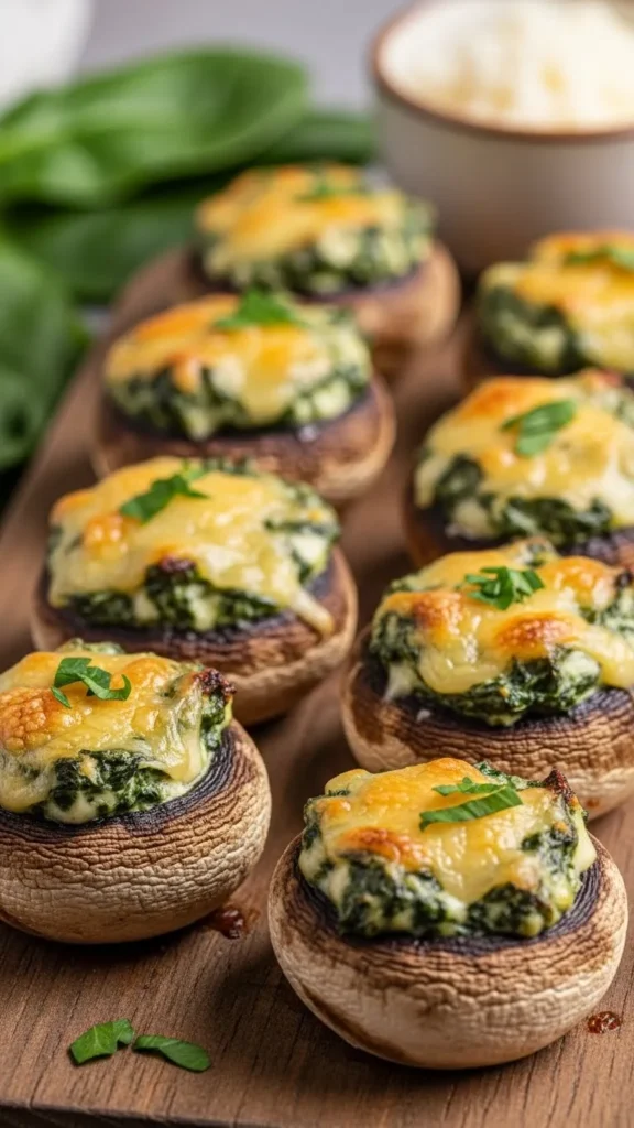 Spinach Stuffed Mushrooms