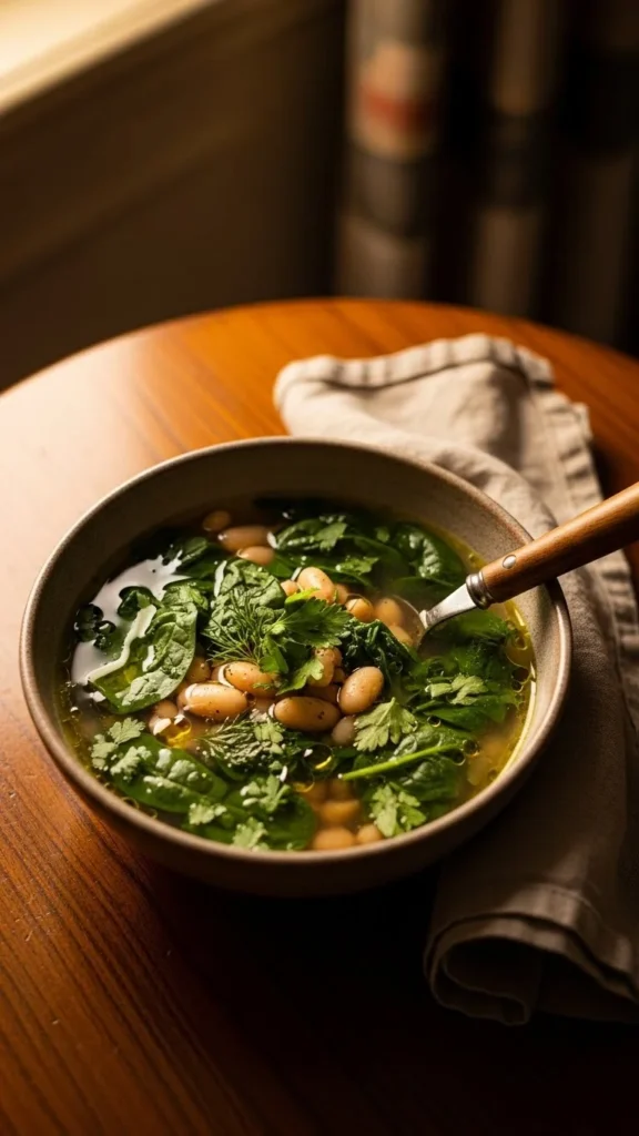 Spinach White Bean Soup