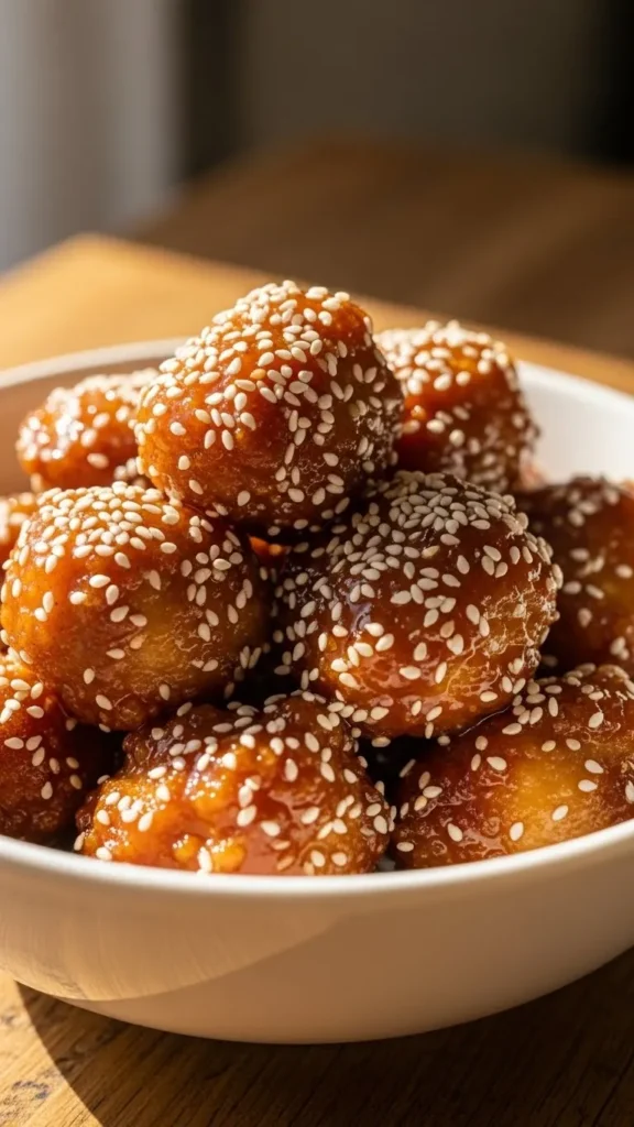 Sticky Sesame Chicken Bites