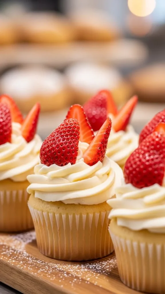 Strawberry Cheesecake Cupcakes