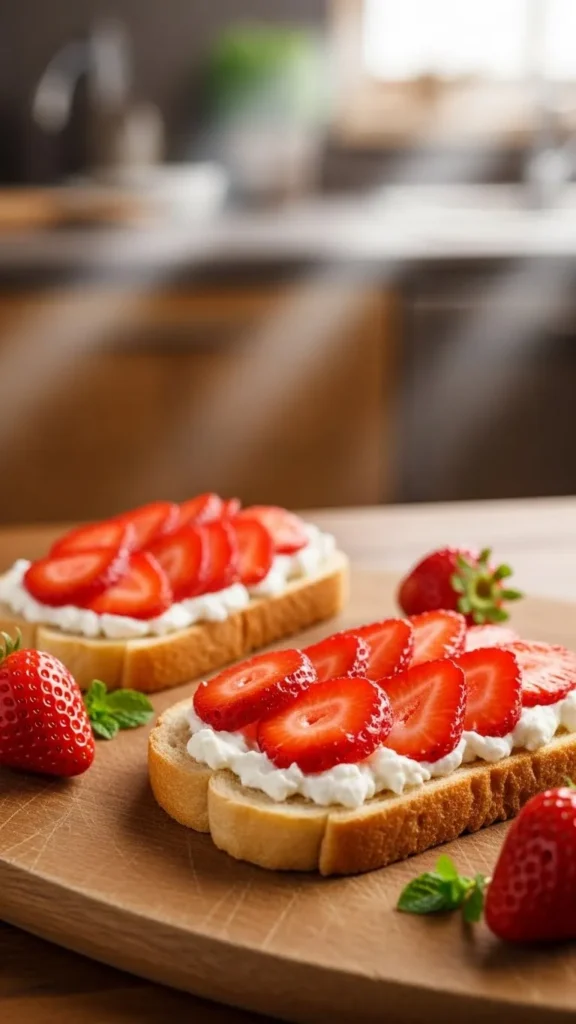 Strawberry Cream Cheese Toast Bites