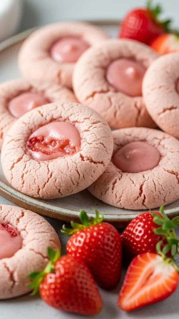 Strawberry Cream Cookies