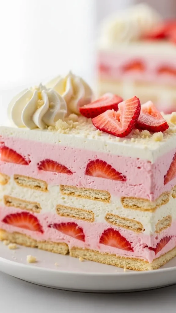 Strawberry Icebox Cake