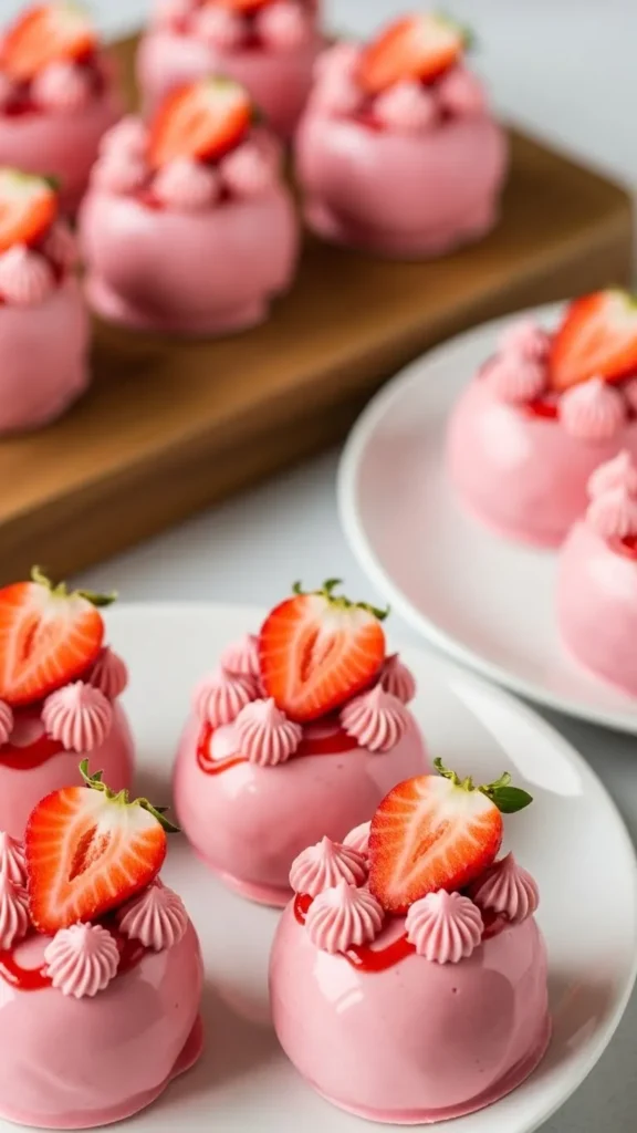 Strawberry Marshmallow Pops