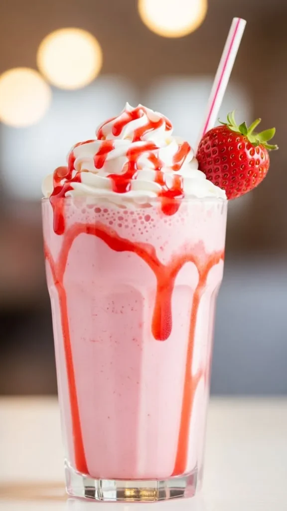Strawberry Milkshake Cups