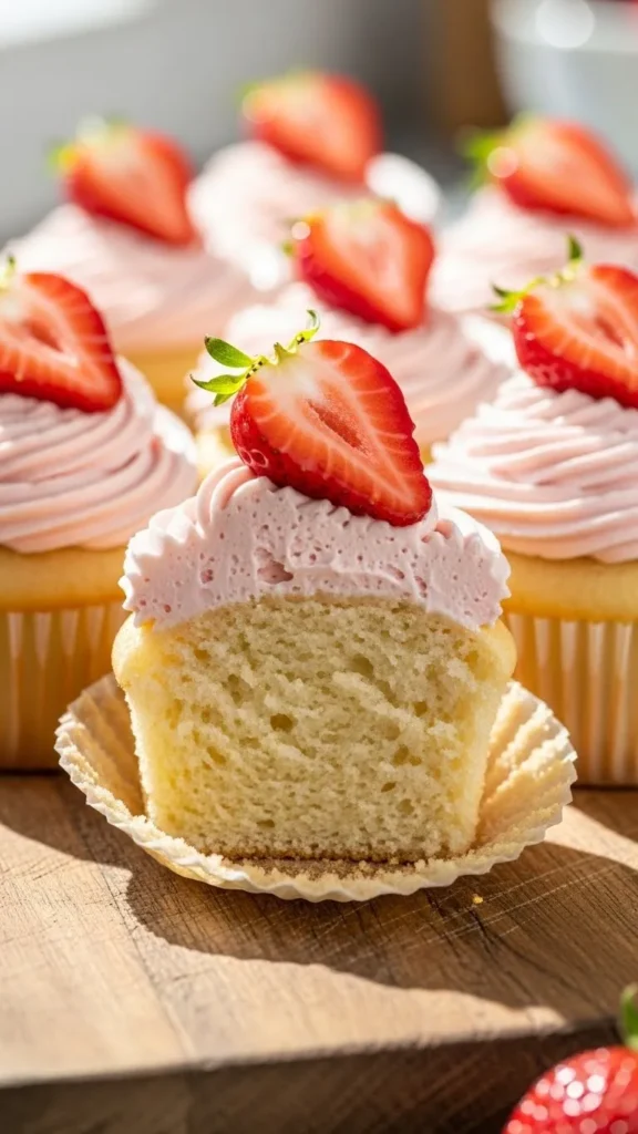 Strawberry Shortcake Cupcakes