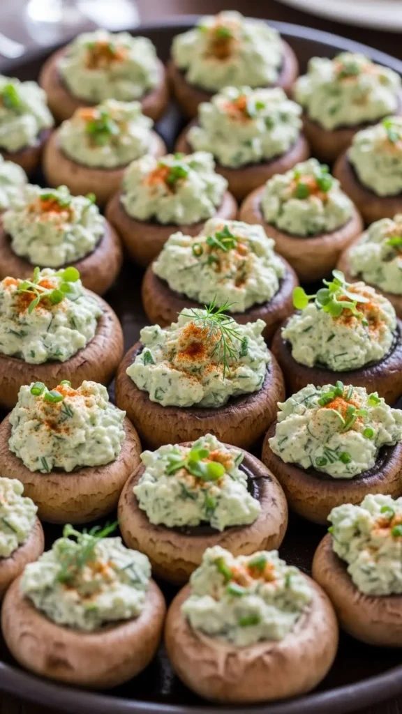 Stuffed Mushroom Caps