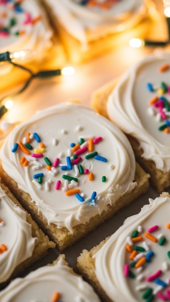Sugar Cookie Christmas Bars
