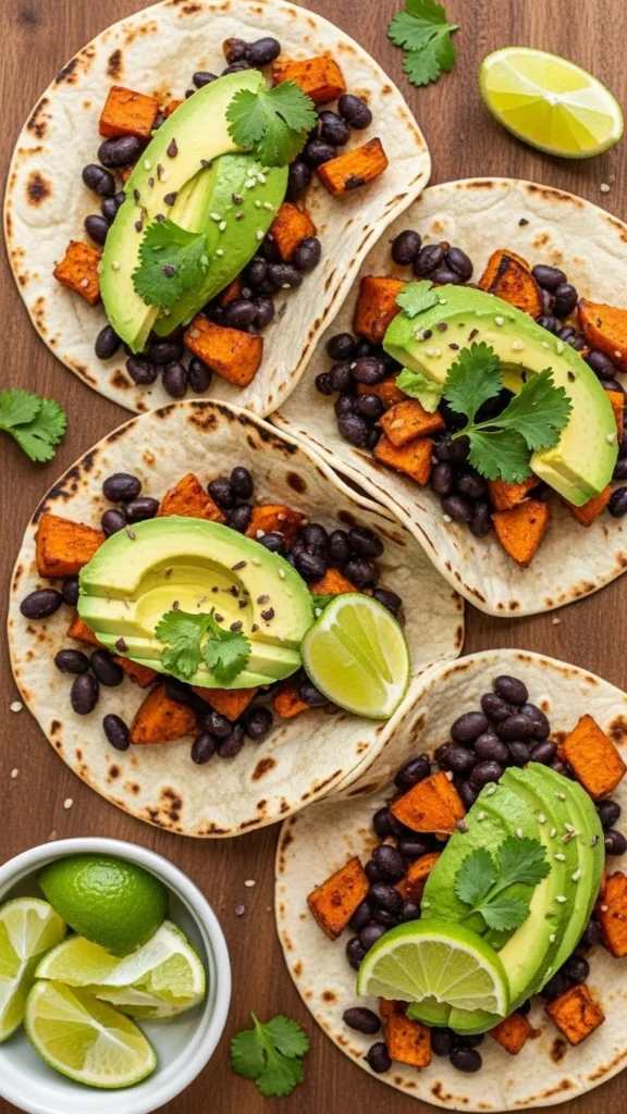 Sweet Potato Black Bean Tacos