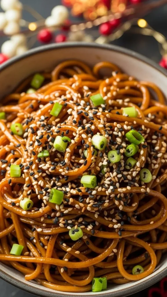 Teriyaki Christmas Noodles