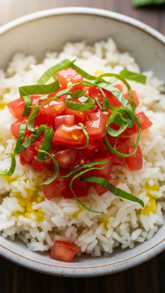  Tomato Basil Holiday Rice