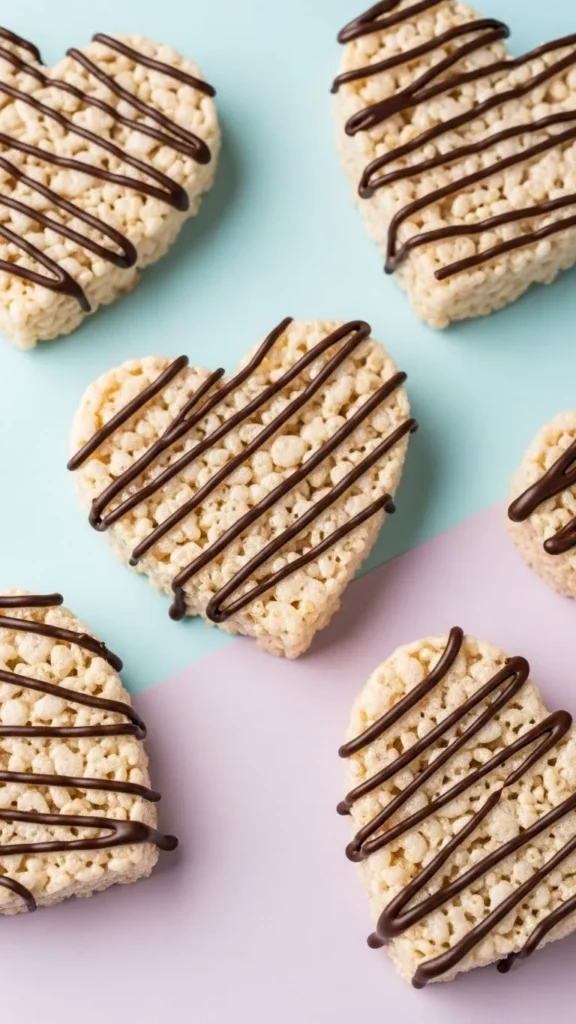 Valentine Rice Krispie Hearts