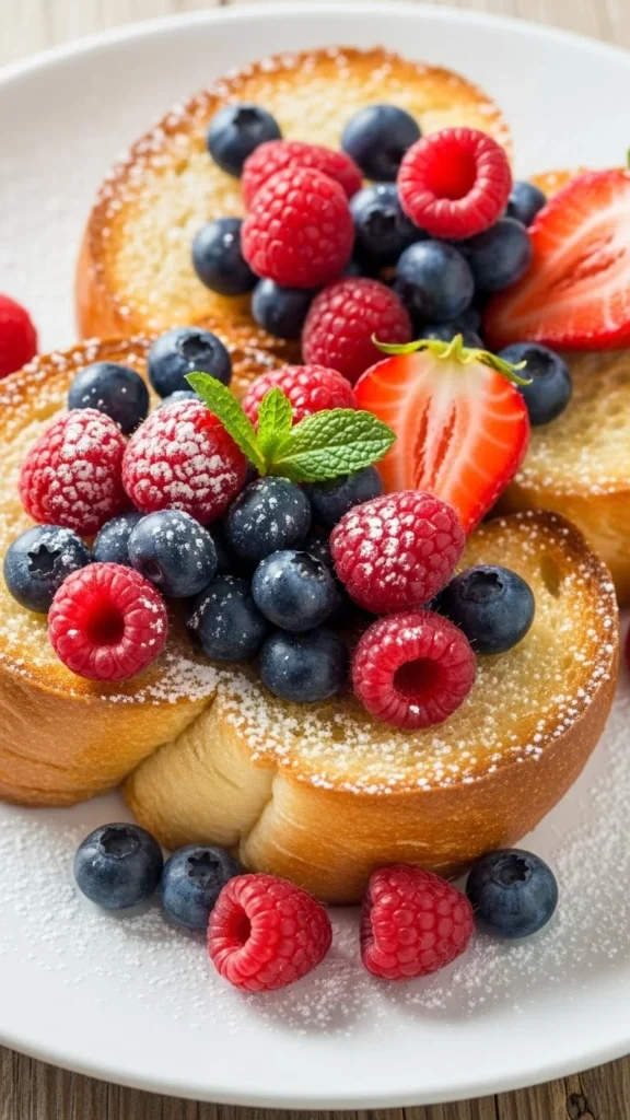 Vanilla Berry Brioche Toast