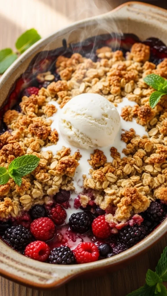 Vegan Berry Crumble