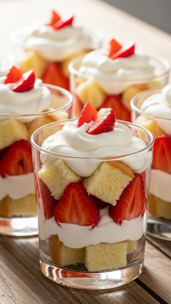 Vegan Strawberry Shortcake Cups