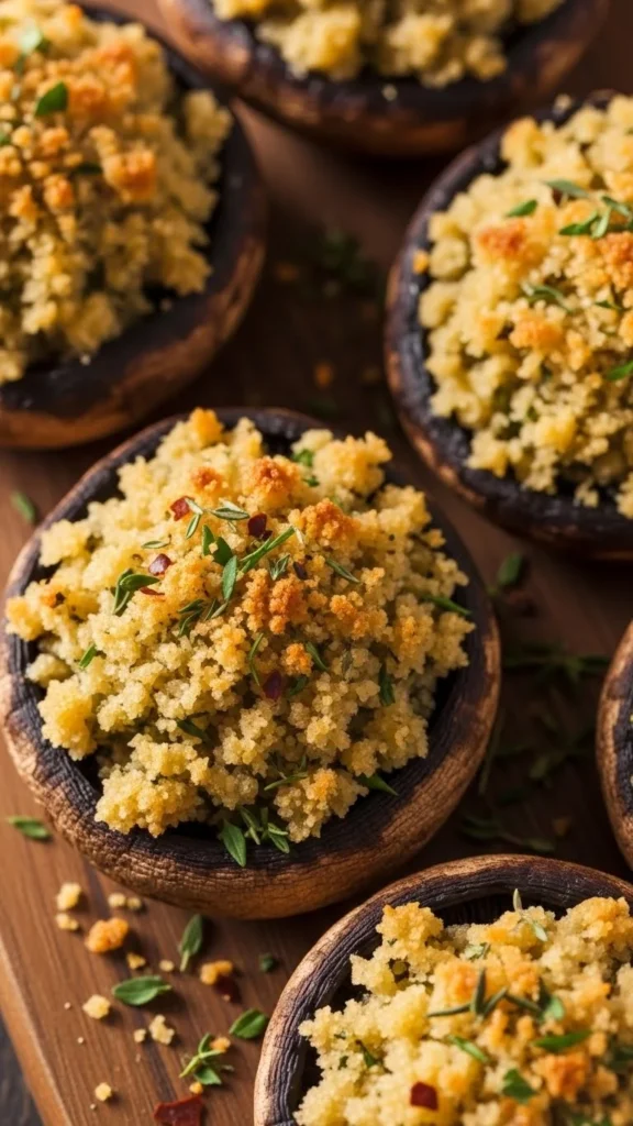 Vegan Stuffed Mushrooms