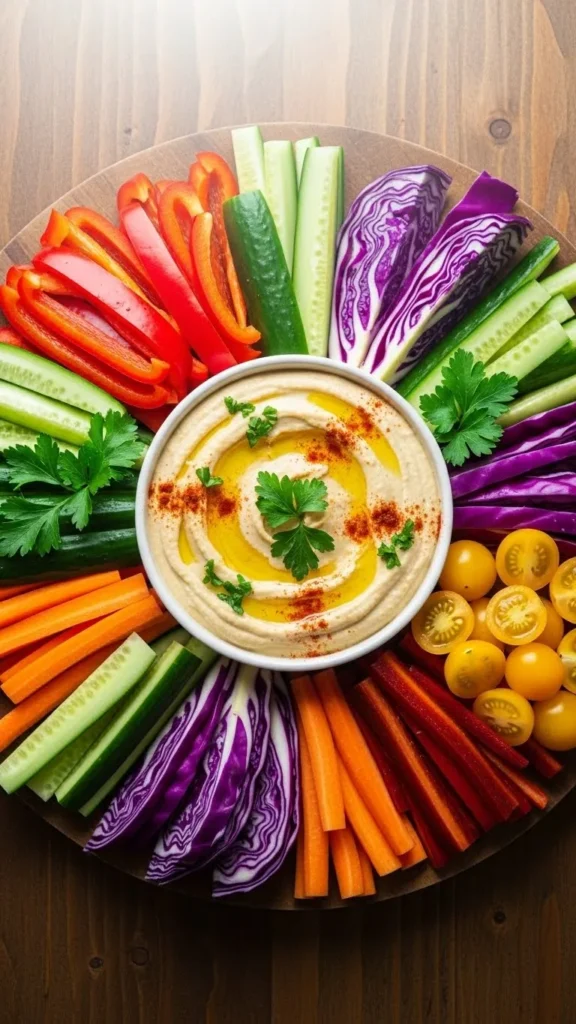 Veggie Platter with Hummus