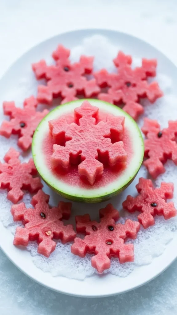 Watermelon Snowflakes