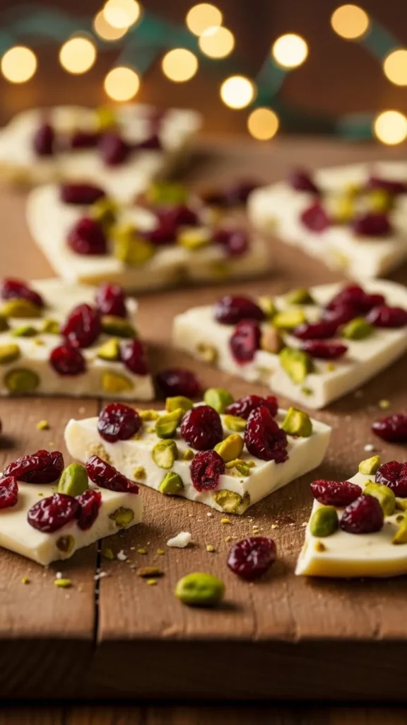 White Chocolate Cranberry Bark