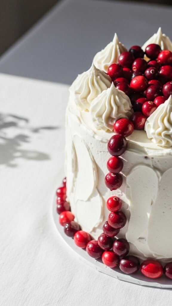 White Chocolate Cranberry Cake