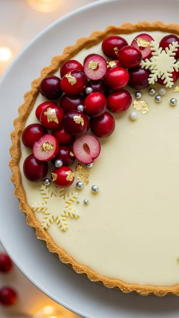  White Chocolate Cranberry Pie