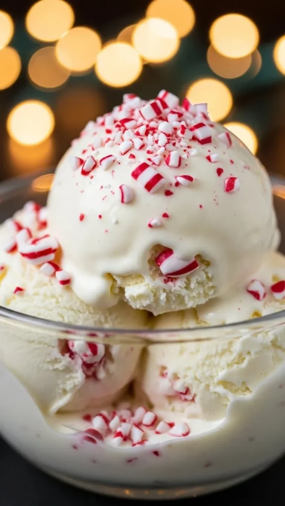 White Chocolate Peppermint Ice Cream