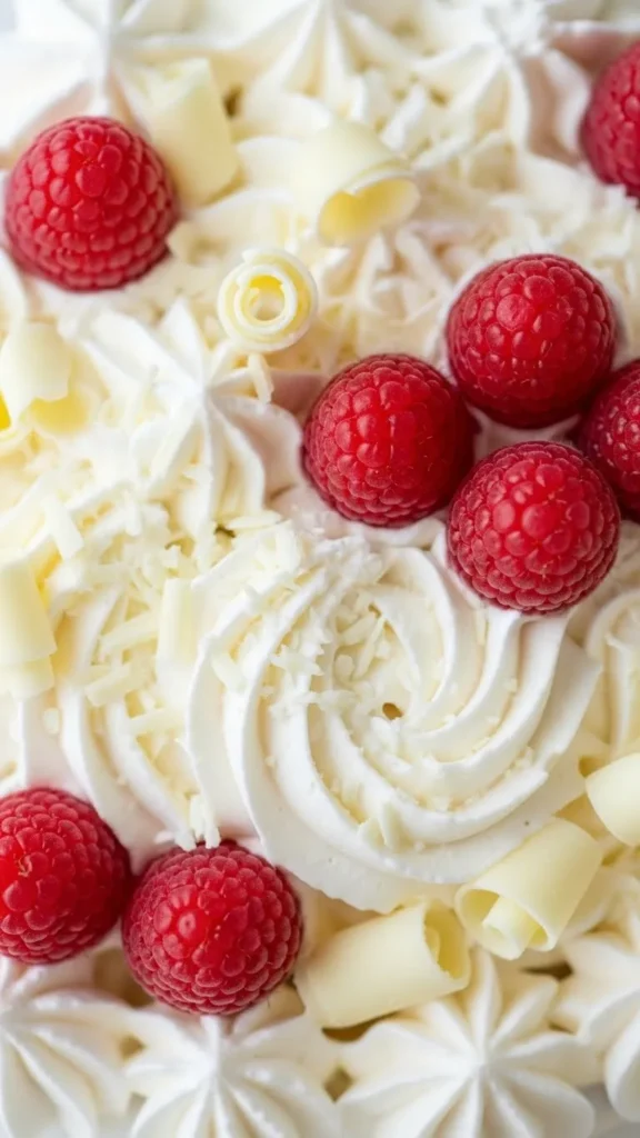 White Chocolate Raspberry Cake