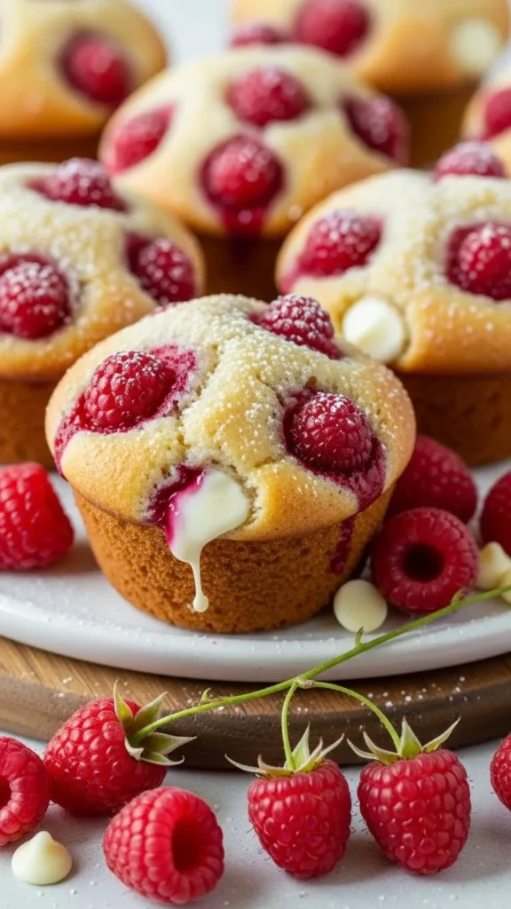 White Chocolate Raspberry Muffins