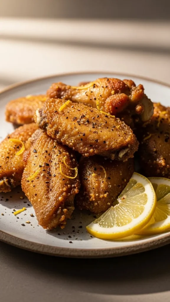 Zesty Lemon Pepper Wings