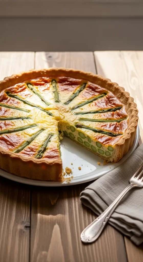 Asparagus and Cheese Quiche