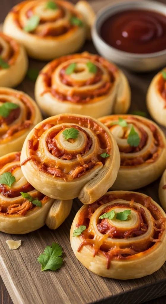 BBQ Chicken Pinwheels