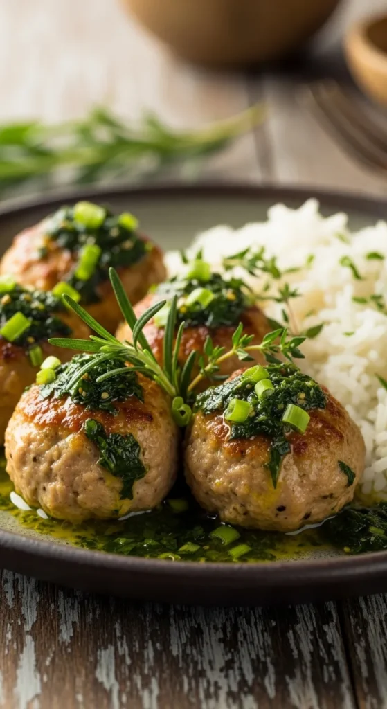 Baked Chicken Meatballs