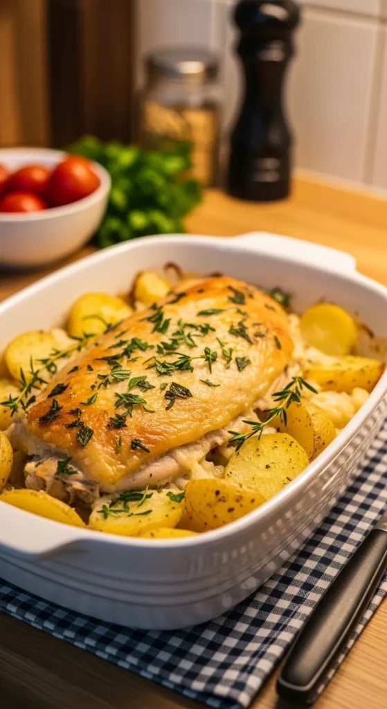 Baked Chicken and Potato Casserole