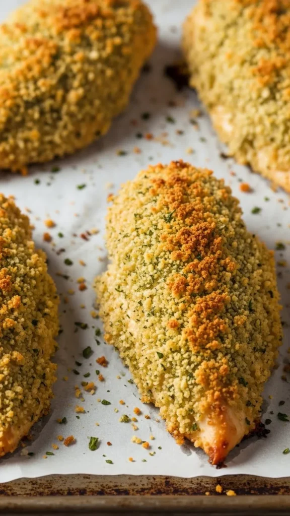 Baked Chicken with Herb Crust