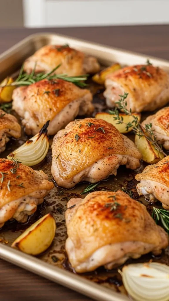 Baked Herb Chicken Thighs