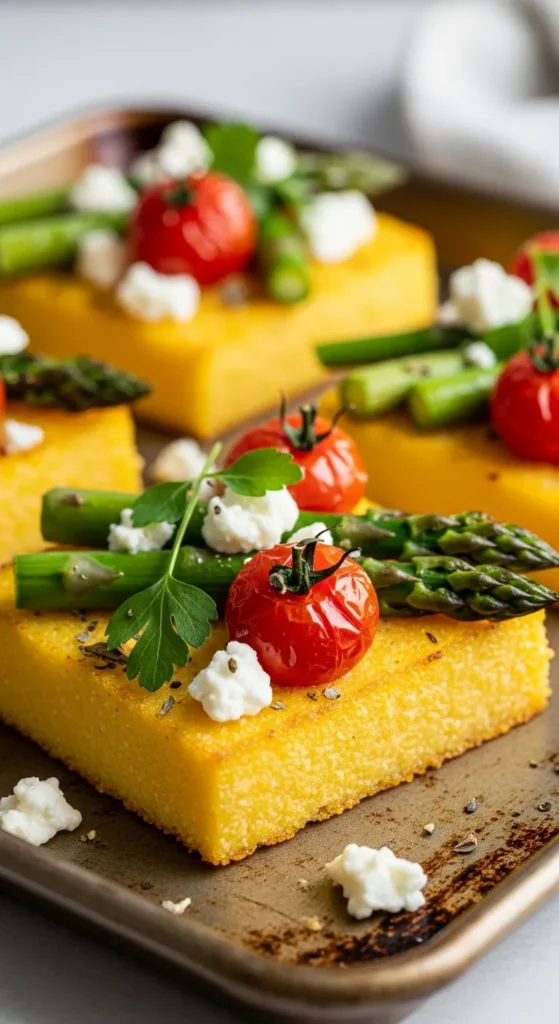 Baked Polenta Squares