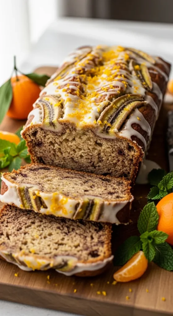 Banana Bread With Citrus Glaze