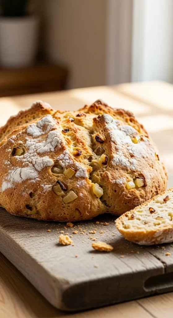 Beginner Savory Onion Soda Bread