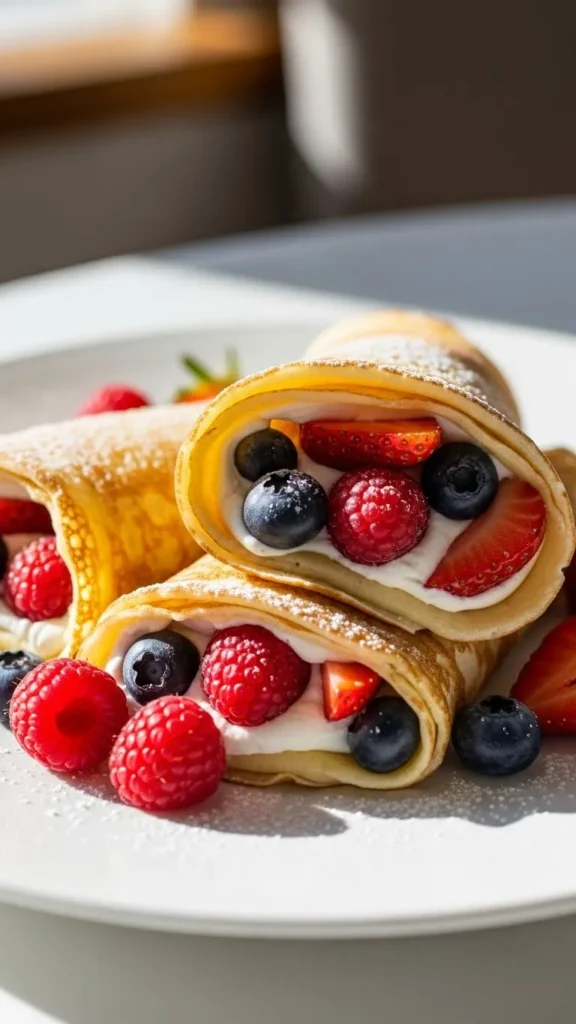 Berry-Stuffed Crepes