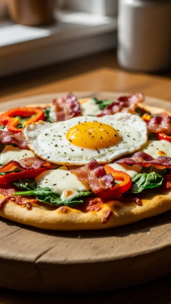Breakfast Flatbread Pizza