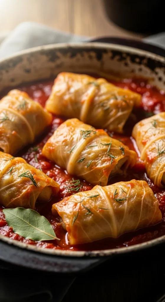 Cabbage Rolls with Rice Filling