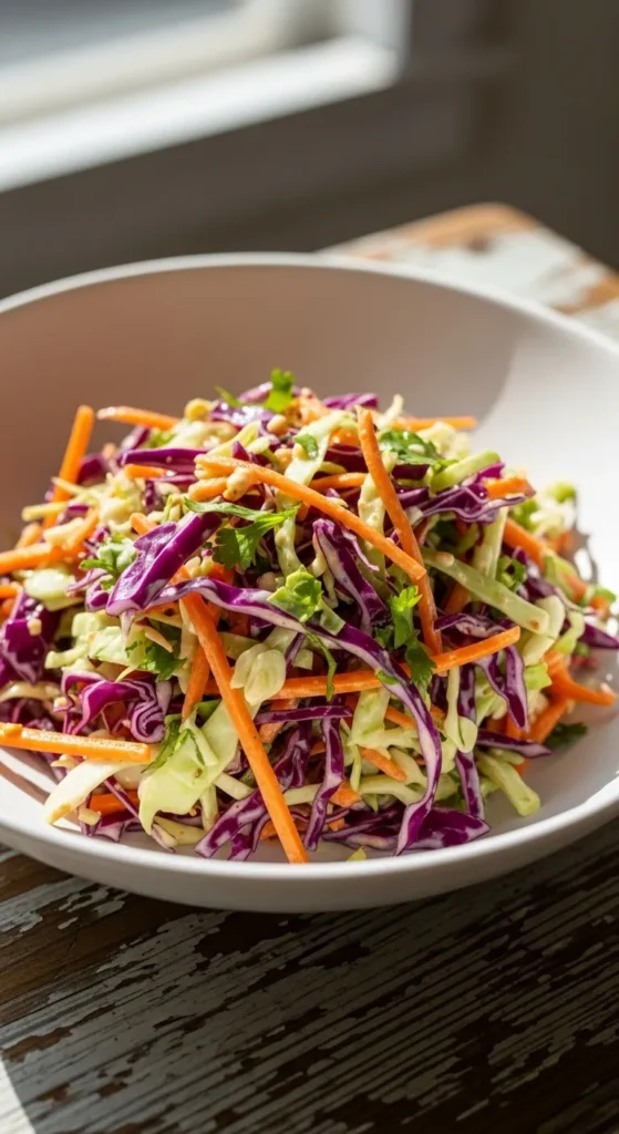 Cabbage and Carrot Slaw Bowl