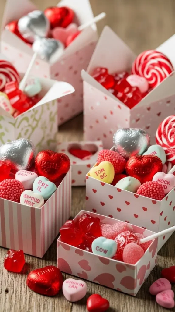 Candy-Filled Paper Boxes